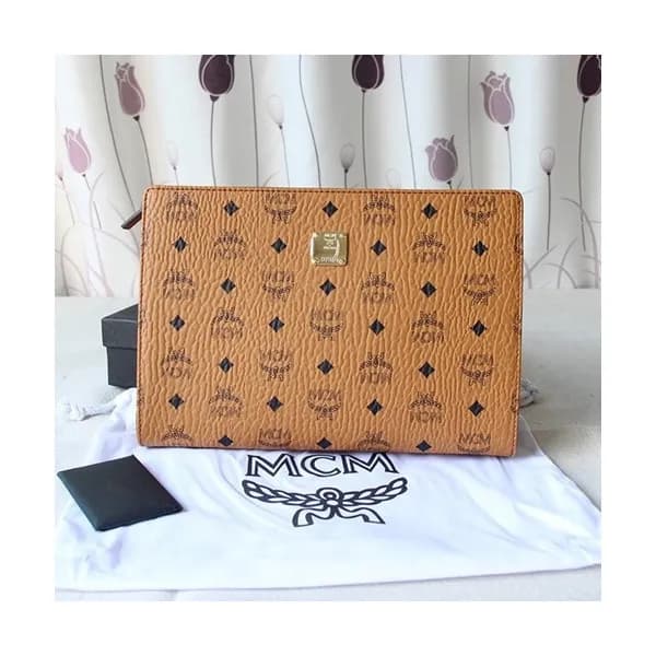 MCM 2019 Visetos Clutch Bag,28cm - 엠씨엠 2019 남여공용 비… - 1