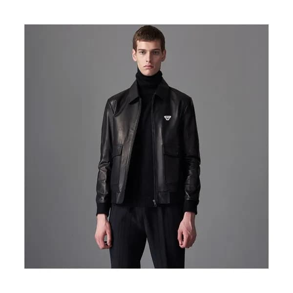Armani 2019 Mens Casual Leather Jacket - 알마니 2019 … - 1