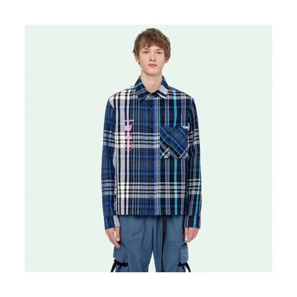 Off white 2019 Mens Basic Logo Cotton Shirt - 오프화이… - 1