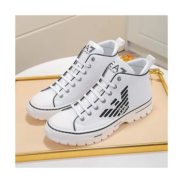 Armani 2020 Mens Leather Sneakers - 알마니 2020 남성용 … - 1