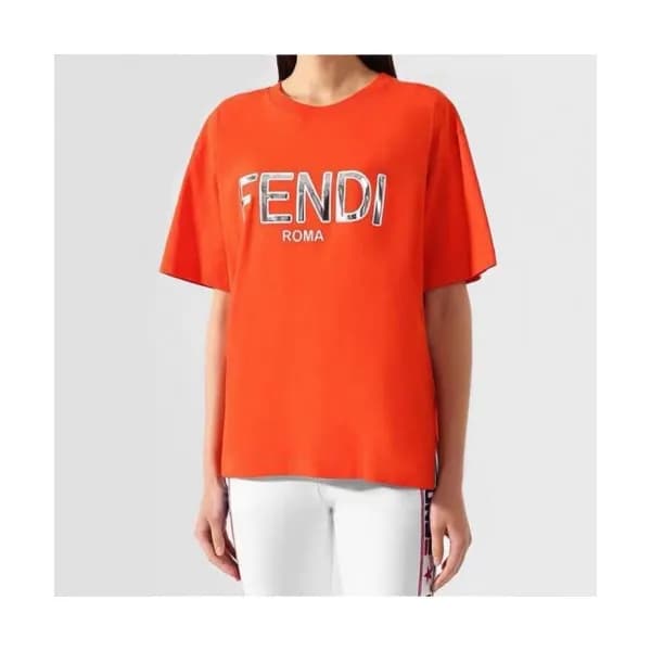 Fendi Womens Short Sleeved Tshirt - 펜디 여성 캐쥬얼 반팔티 … - 1