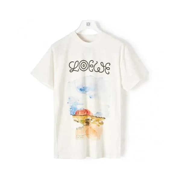 [로에베]Loewe 2020 Mm/Wm Logo Cotton Short Sleeved Ts… - 1