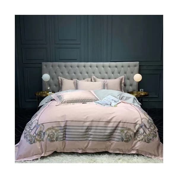 Hermes 2020 Supima Cotton & Silk Bedding 4 Set - 에… - 1