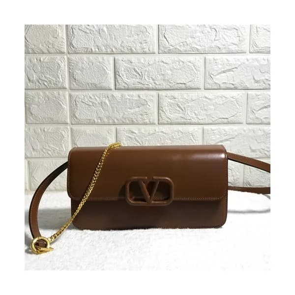 Valentino 2020 Garavani Vsling Leather Clutch Bag … - 1