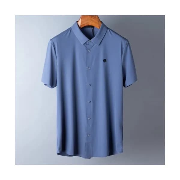 Ermenegildo Zegna 2020 Mens Business Short Sleeved… - 1