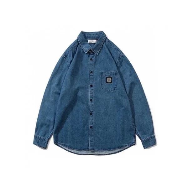 Stone Island Mens Denim Shirts - 스톤아일랜드 남성 데님 셔츠 -… - 1