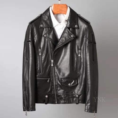 [크롬하츠]Chrome Hearts 2020 Mens Logo Casual Leather … - 1