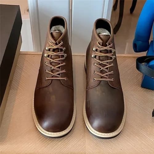 Ugg 2020 Men's Leather Wool Ankle Boots - 어그 2… - 1
