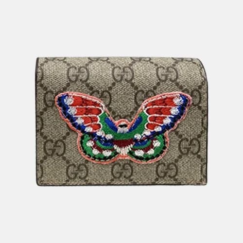 Gucci 2020 Embroidery Leather Wallet,11cm - 구찌 202… - 1