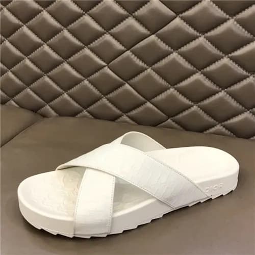 Dior 2021 Men's Leather Slipper - 디올 2021 남성용 … - 1