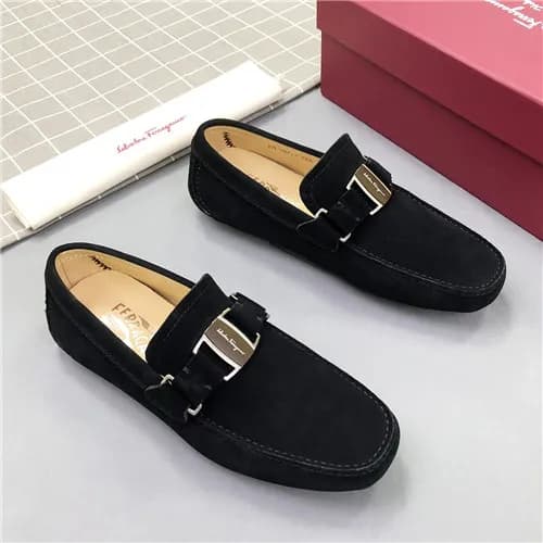 Salvatore Ferragamo 2021 Men's Leather Loafer … - 1
