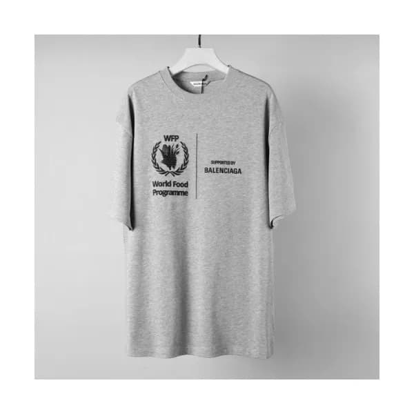 Balenciaga Mm/Wm Logo Cotton Short Sleeved Tshirt… - 1