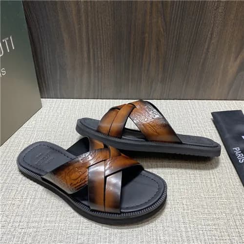 Berluti 2021 Men's Leather Mule,BERTS0250 - 벨루… - 1
