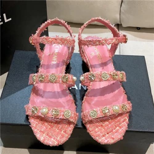 [매장판]Chanel 2021 Women's Leather Sandal,CHAS06… - 1