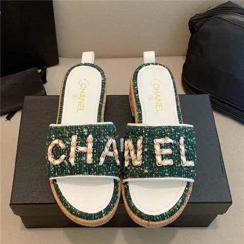 Chanel 2021 Women's Embroidery Slipper,CHAS062… - 1