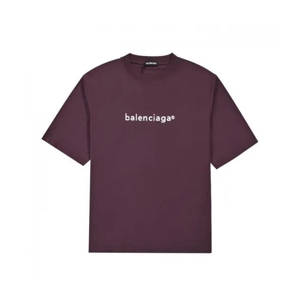 Balenciaga Mm/Wm Logo Cotton Short Sleeved Tshirt… - 1