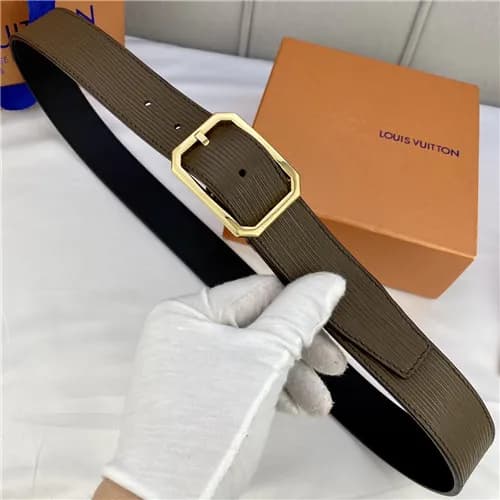 Louis Vuitton 2021 Men's Leather Belt,3.5cm,LO… - 1