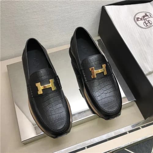 Hermes 2021 Men's Leather Loafer,HERS0517 - 에르… - 1