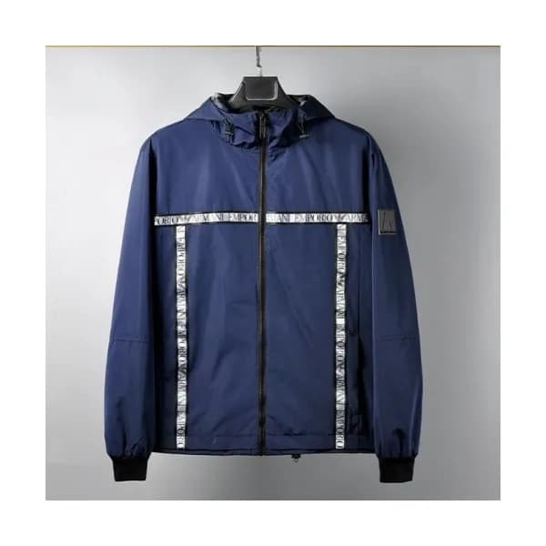Armani Mens Logo Casual Jackets Blue - 알마니 2021 남… - 1