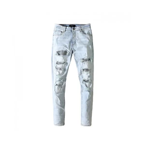 Amiri Mens Trendy Denim Pants Blue - 아미리 2021 남성 … - 1