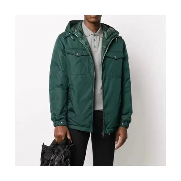 Moncler Mens Logo Casual Jackets Green - 몽클레어 202… - 1