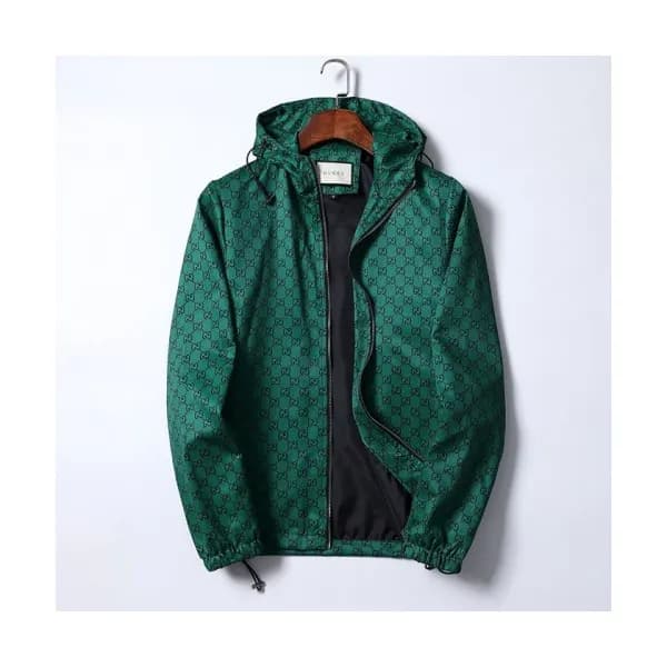 Gucci Mens Logo Casual Jackets Green - 구찌 2021 남성… - 1
