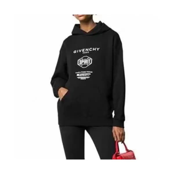 Givenchy Mm/Wm Logo Casual Cotton Hoodie Black - … - 1