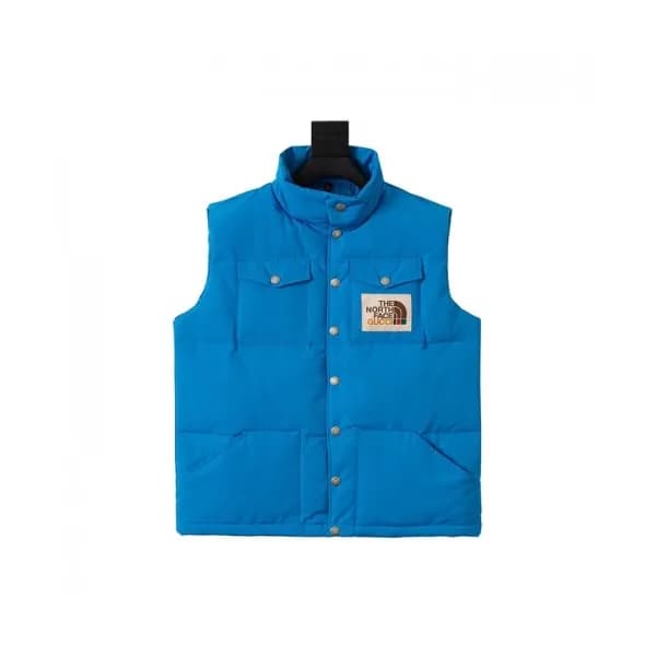 Gucci Mens Patch Logo Modern Duck Down Padding Ves… - 1