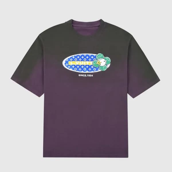 루이비통 남성 블랙 크루넥 반팔티 - Mens Black Tshirts - lou04120… - 1