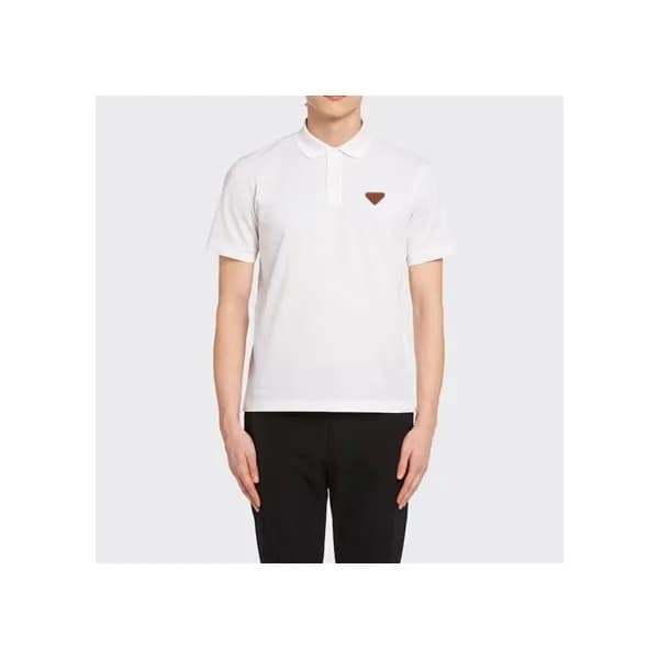 프라다 남성 화이트 폴로 반팔티 - Mens White Tshirts - Pra02659x - 1