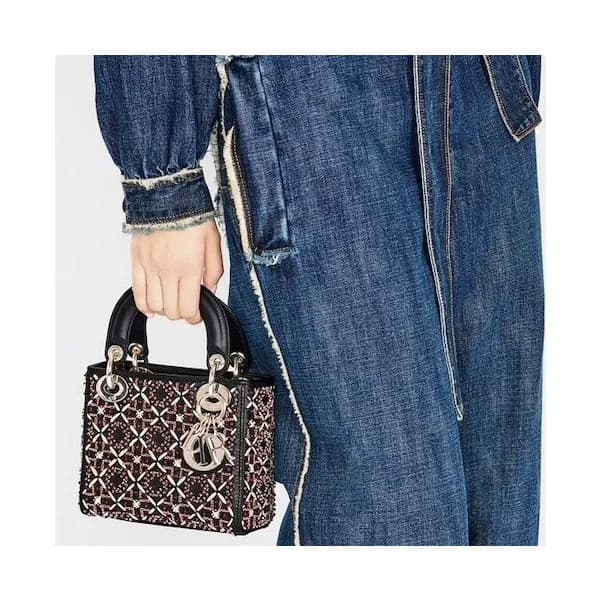 디올 여성 블랙 레이디백 - Dior Womens Black Mini Bag - dio01… - 1