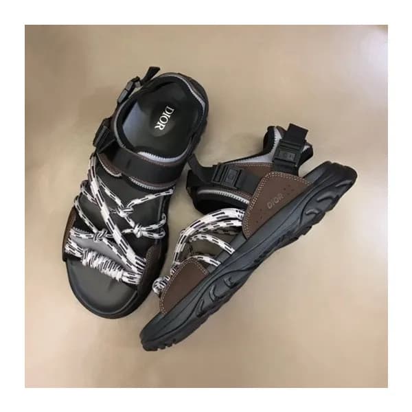 디올 남성 트렌디 브라운 샌들 - Mens Brown Sandals - dio01871x - 1