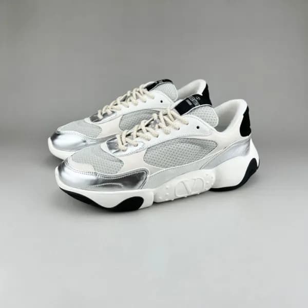 발렌티노 남성 트렌디 화이트 스니커즈 - Mens White Sneakers - val02… - 1