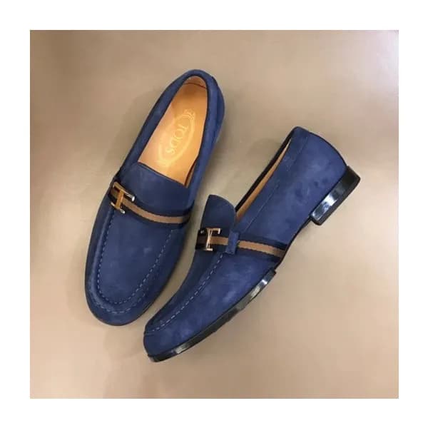 토즈 남성 네이비 스트랩 로퍼 - Mens Navy Loafer - toz0286x - 1