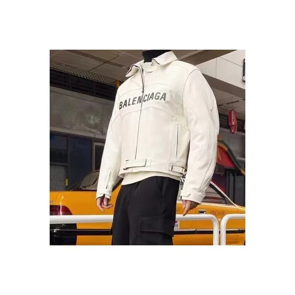 발렌시아가 남성 블랙 가죽 자켓 - Balenciaga Mens Black Jackets … - 1