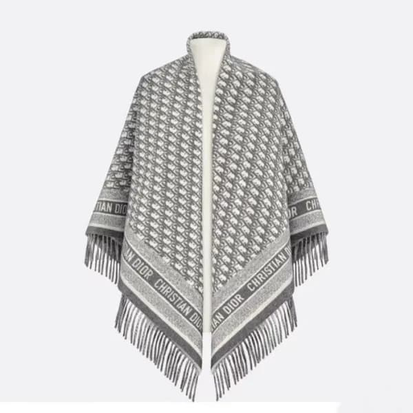 디올 남/녀 오블리크 그레이 머플러 - Dior Unisex Gray Muffler - d… - 1