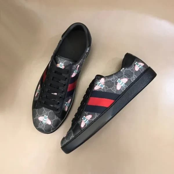 구찌 남/녀 블랙 스니커즈 - Gucci Unisex Black Sneakers- gu54… - 1