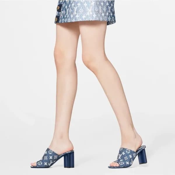 루이비통 여성 블루 샌들 - Louis vuitton Womens Blue Sandals … - 1