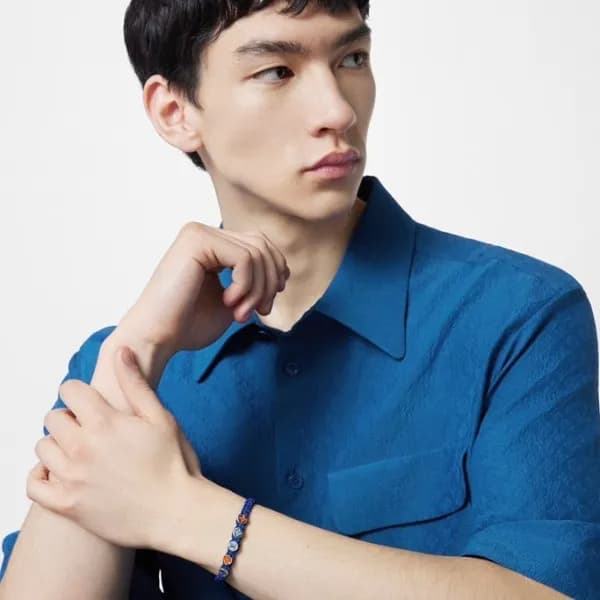 루이비통 남/녀 블루 팔찌 - Louis vuitton Unisex Blue Bangle-… - 1