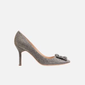 마놀로 블라닉 여성 한기시 새틴 펌프스 【매장-250만원대】 - Manolo Blahnik…