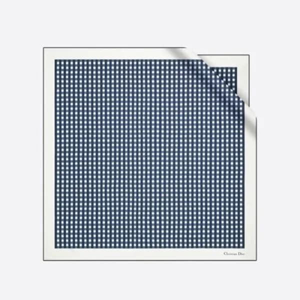 디올 여성 네이비 스카프 - Dior Womens Navy Scarf - di873x - 1
