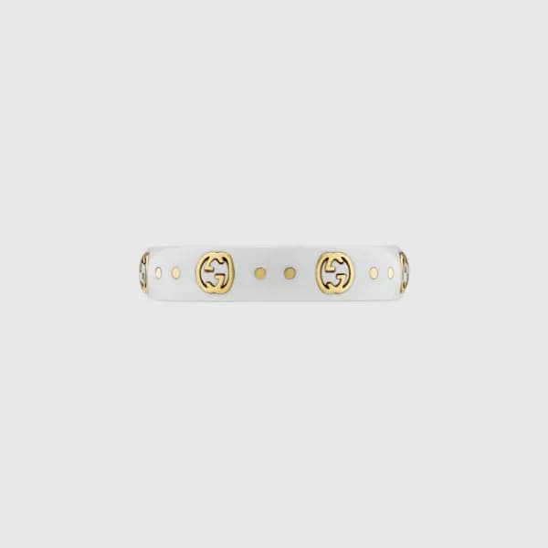 구찌 여성 화이트 반지 - Gucci Womens White Ring - acc712x - 1
