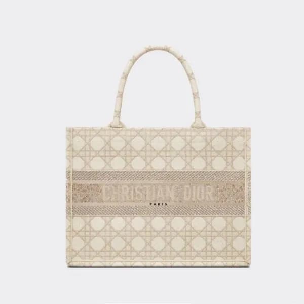 디올 여성 베이지 북토트 - Dior Womens Beige Book Tote - dib7… - 1