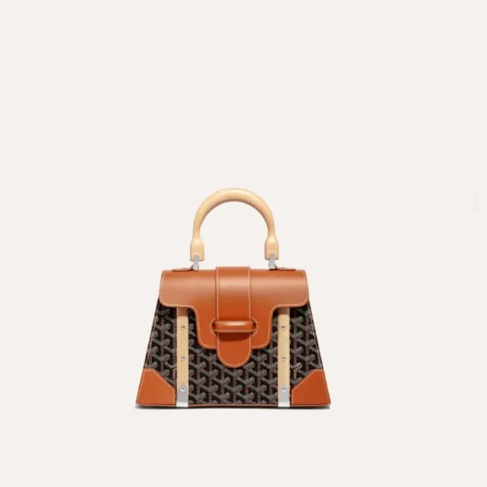 고야드 여성 블랙 탄 사이공 백 PM - Goyard Womens Saigon Bag - … - 1