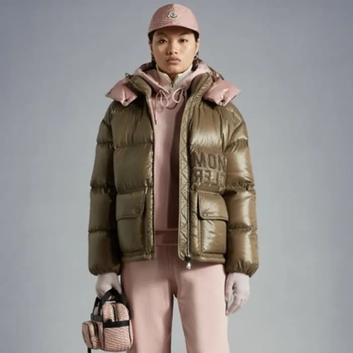 몽클레어 여성 아바예 여성 숏 다운 패딩 자켓 - Moncler Womens Brown P… - 1