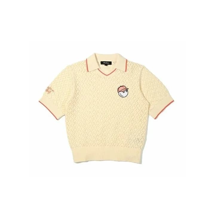 [MALBON] 말본 여성 버킷 크로셰 스웨터 - gol742x - 1