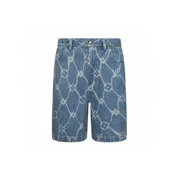 루이비통 남성 블루 반바지 - Louis vuitton Mens Blue Half-pant… - 1