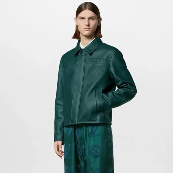 루이비통 남성 가죽 재킷 - Louis vuitton Mens Leather Jacket … - 1
