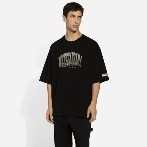 돌체앤가바나 남성 반팔 티셔츠 - Dolce&Gabbana Mens Round Tshirt… - 1