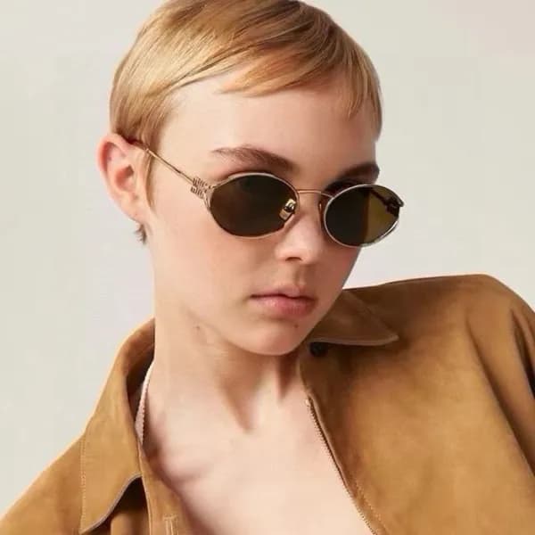 미우미우 여성 프리미엄 메탈 프레임 선글라스 - Miumiu Womens Premium M… - 1